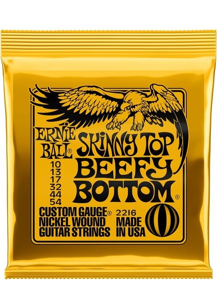 Ernıe Ball P02216 - Skinny Top Beefy Bottom Slinky Nickel Wound 10-54 Elektro Gitar Teli