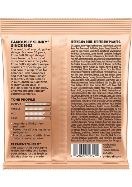 Ernıe Ball P02224 - Turbo Slinky Nickel Wound 9.5-46 Elektro Gitar Teli fiyatları
