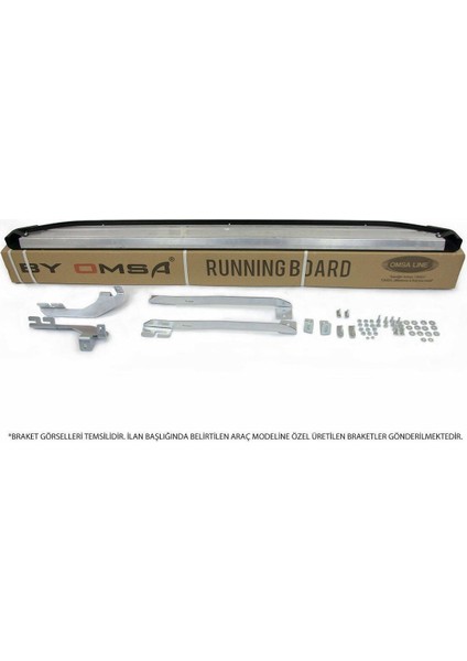 VW T5 Caravelle Blackline Yan Basamak Siyah Uzun Şase 2003-2009 Arası modelleri