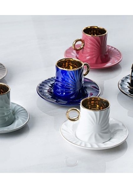 Porselen 6'lı Kahve Fincan Takımı SYT-011709/12