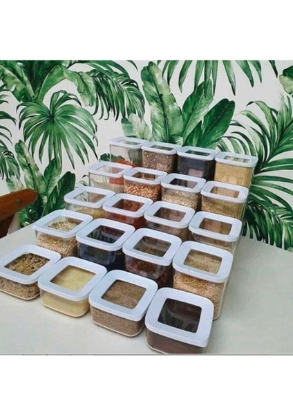 15 Parça Kare Saklama Kabı