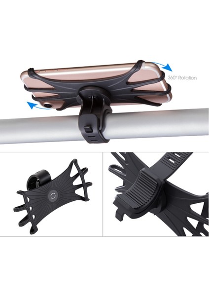 360 Derece Dönen Silikon Evrensel Bisiklet Telefon Tutacağı (Yurt Dışından) fiyatları