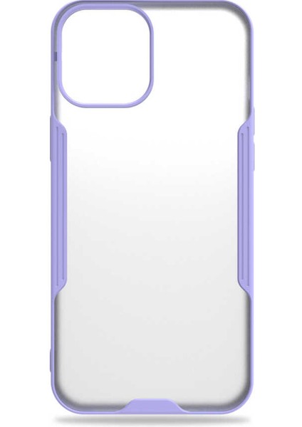 Apple iPhone 12 Mini Kılıf Şeffaf Arka Renkli Çerçeve Hpr