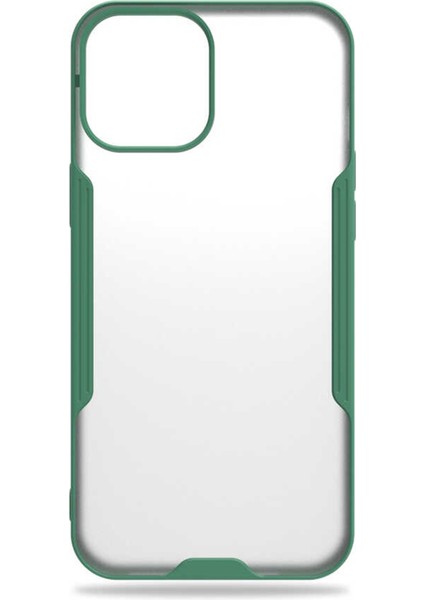 Apple iPhone 12 Mini Kılıf Şeffaf Arka Renkli Çerçeve Hpr