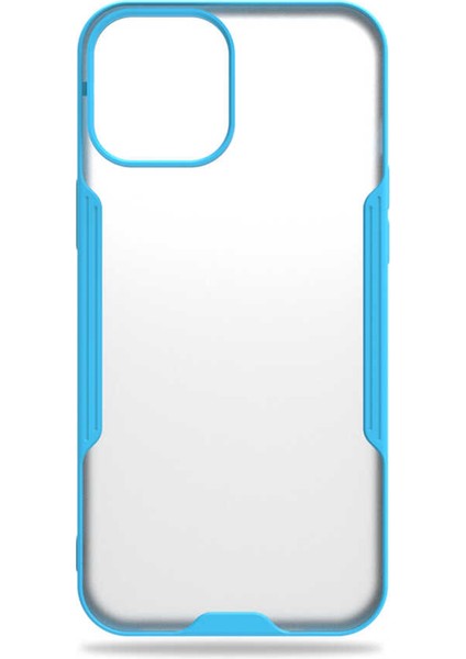 Apple iPhone 12 Kılıf Şeffaf Arka Renkli Çerçeve Hpr