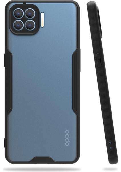 Oppo Reno 4 Lite Kılıf Şeffaf Arka Renkli Çerçeve Hpr