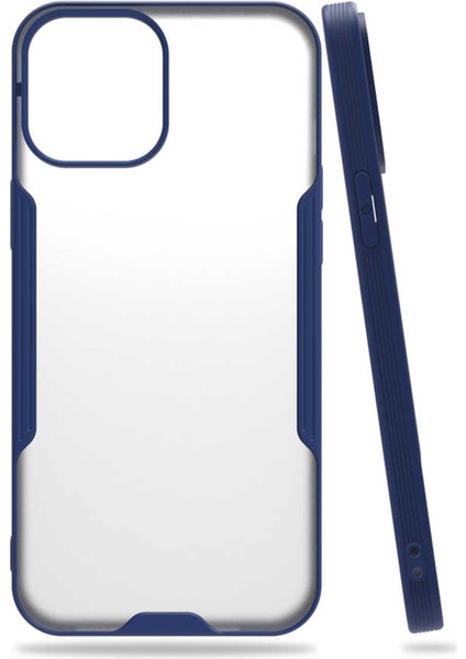 Apple iPhone 12 Mini Kılıf Şeffaf Arka Renkli Çerçeve Hpr