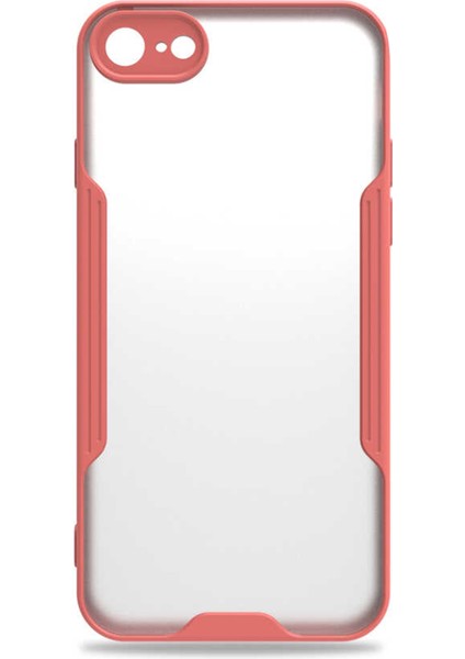 Apple iPhone Se 2020 Kılıf Şeffaf Arka Renkli Çerçeve Hpr
