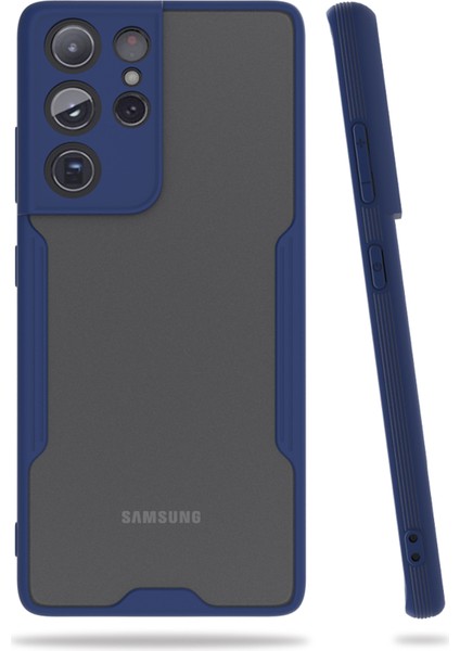 Samsung Galaxy S21 Ultra Kılıf G998 Şeffaf Arka Renkli Çerçeve Hpr modelleri
