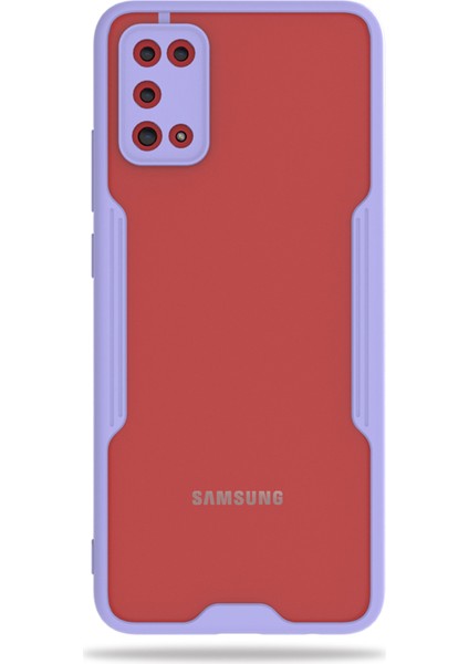 Samsung Galaxy A02S Kılıf A205 Şeffaf Arka Renkli Çerçeve Hpr