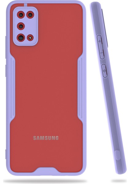 Samsung Galaxy A02S Kılıf A205 Şeffaf Arka Renkli Çerçeve Hpr