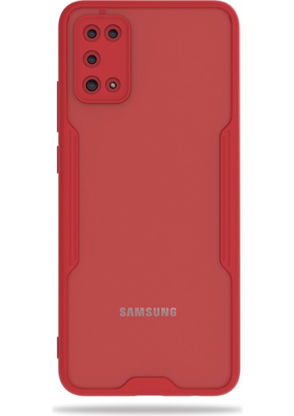 Samsung Galaxy A21S Kılıf A217 Şeffaf Arka Renkli Çerçeve Hpr