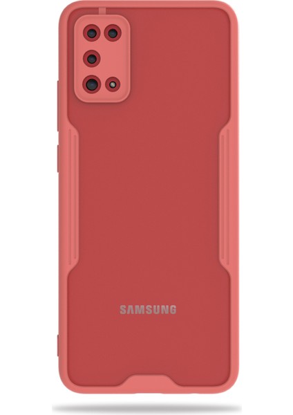 Samsung Galaxy A31 Kılıf A315 Şeffaf Arka Renkli Çerçeve Hpr