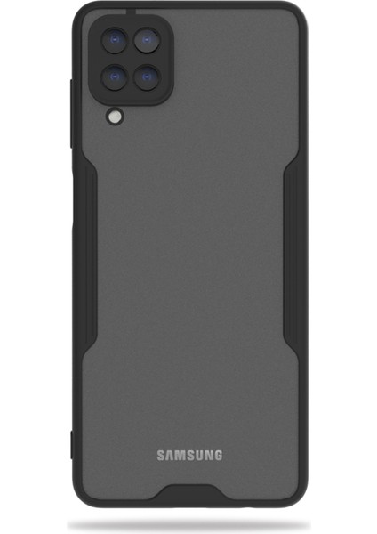 Samsung Galaxy M12 Kılıf M215 Şeffaf Arka Renkli Çerçeve Hpr