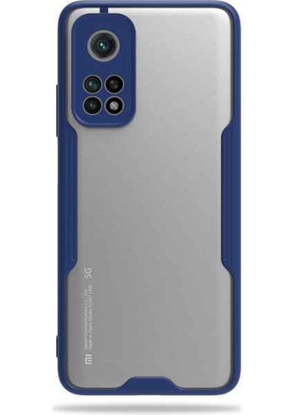 Xiaomi Mi 10T Kılıf Şeffaf Arka Renkli Çerçeve Hpr