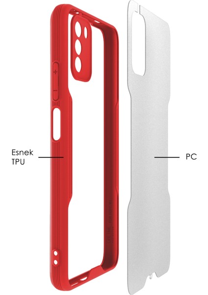 Xiaomi Poco M3 Kılıf Şeffaf Arka Renkli Çerçeve Hpr fiyatları