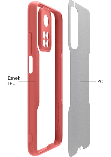 Xiaomi Mi 10T Kılıf Şeffaf Arka Renkli Çerçeve Hpr fiyatları