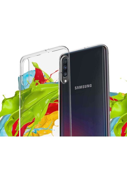 Samsung Galaxy A50 Zore Silikon Kılıf + 6d Tam Kaplayan Nano Cam fırsatları