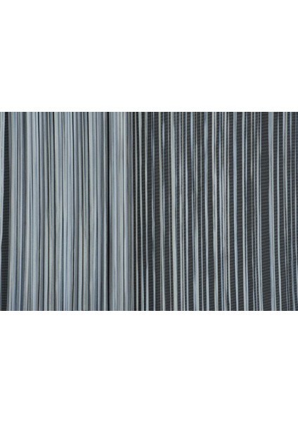 Düz İp Perde Gri Çift Renk Hazır İp Perde 300 x 280 cm