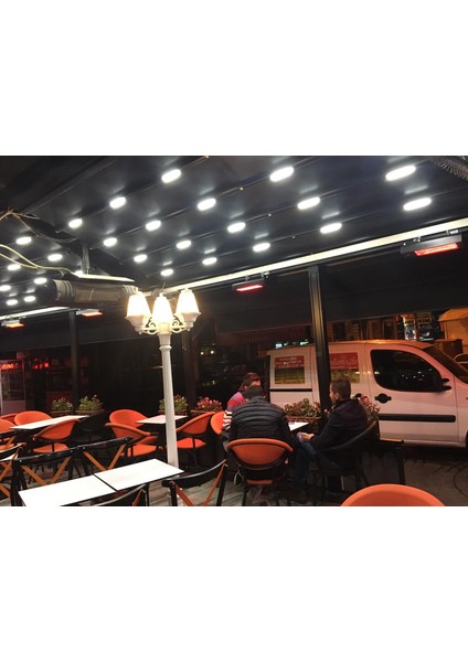2500W Cafe ve Açık Alan Halojen Infrared Isıtıcı - Uzaktan Kumandalı indirimleri