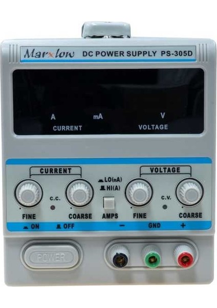 Labaratuvar Tipi 0-30 Volt 5 Amper Ayarlanabilir Güç Kaynağı (PS-305D)