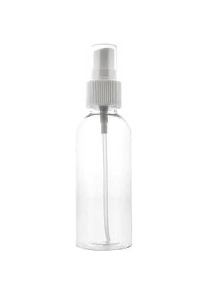 Plastik Şeffaf Boş Şişe Spreyli 100ML - 5 Adet