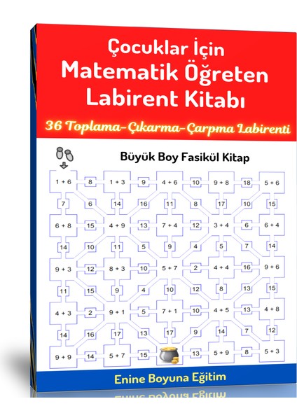 Çocuklar Için Matematik Öğreten Labirent Kitabı