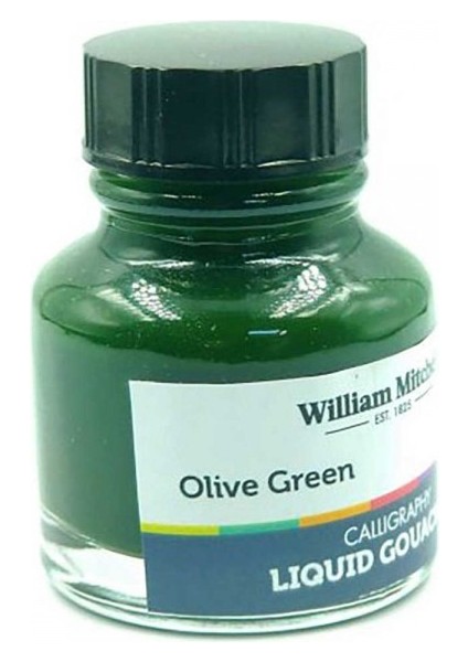 : Sıvı Guaj Boya : Olive Green 014 : 30 ml