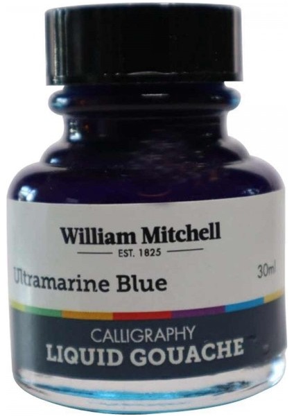 : Sıvı Guaj Boya : Ultramarine Blue 019 : 30 ml