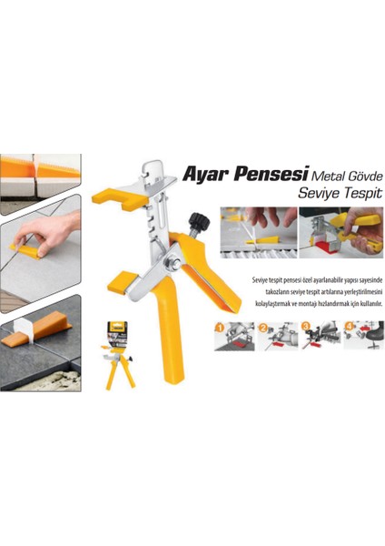 Metal Fayans Derz Arası Ayar Pensesi