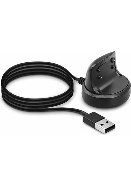 Samsung Galaxy Gear Fit 2 Pro Manyetik USB Şarj Kablosu Siyah