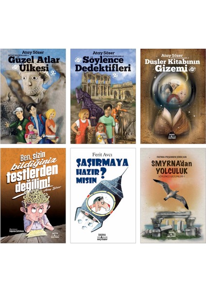 Kitap Kaçkınları Serisi (3 Kitap) + Ben Sizin Bildiğiniz Testlerden Değilim + Şaşırmaya Hazır Mısın? + Smyrna’dan Yolculuk Roman Ortaokul – 10 + Yaş Set – 6 Kitap