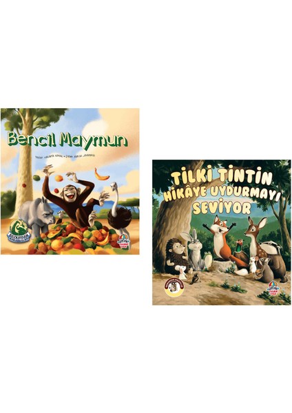 Bencil Maymun + Tilki Tintin Hikaye Uydurmayı Seviyor Bozkırdan Arkadaşlar + Ormandan Hikayeler Hikaye Kitabı – Öykü 6 + Yaş Set 2 Kitap