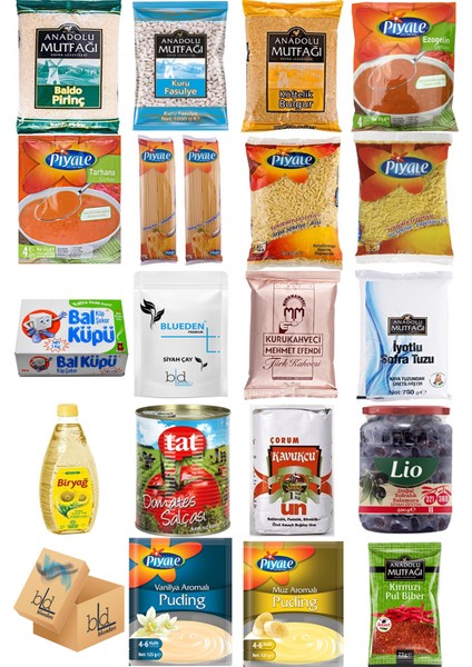 Ramazan Paketi Kumanya Ezrak Gıda Yardım Kolisi 20 Parça 34 nolu Paket