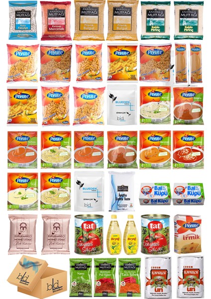 Ramazan Erzak Kumanya Yardım Gıda Paketi Paketi 43 Parça 144 Nolu Paket