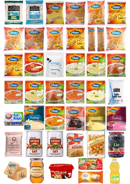 Ramazan Paketi Kumanya Ezrak Gıda Yardım Kolisi 42 Parça 49 nolu Paket