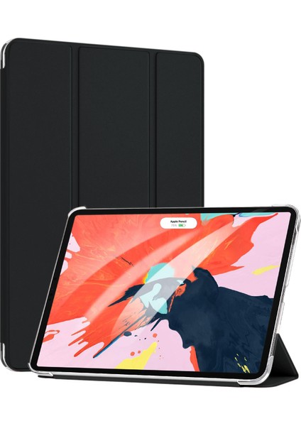 Apple iPad Pro 11'' 2021 3. Nesil Kılıf (A2377-A2459-A2301-A2460) Smart Case ve Arka Kapak Siyah