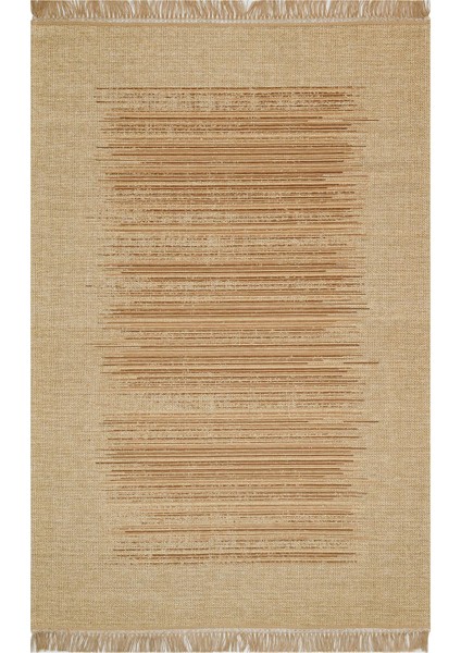 Brooklyn BRK 02 Beige Bej Kaymaz İnce Hasır Dokuma Kilim