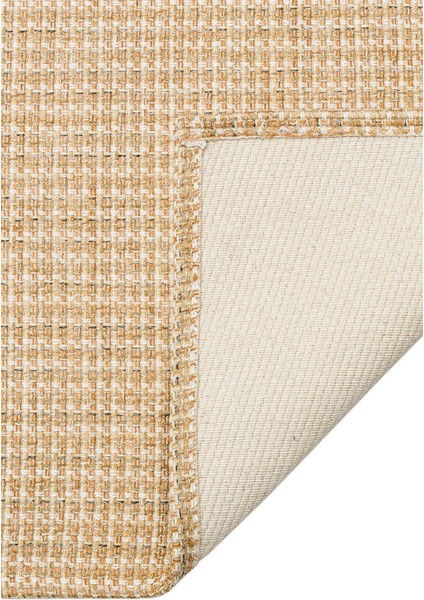 Brooklyn BRK 01 Beige Bej Kaymaz İnce Hasır Dokuma Kilim