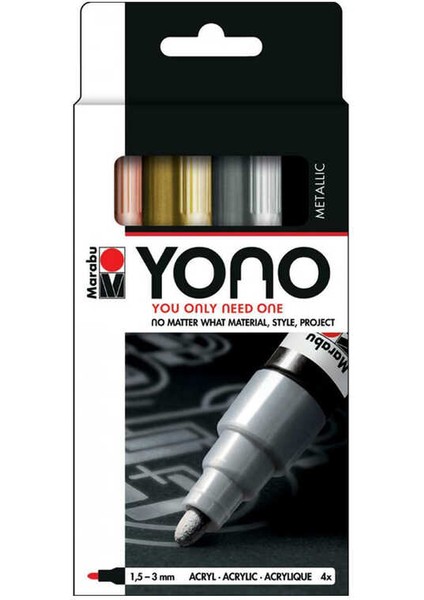 Yono Marker Set Metal 4x1.5-3mm