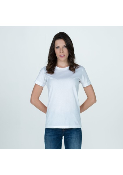 Kadın Basic T-Shirt - Beyaz