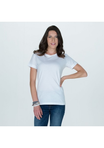 Kadın Basic T-Shirt - Beyaz fiyatları