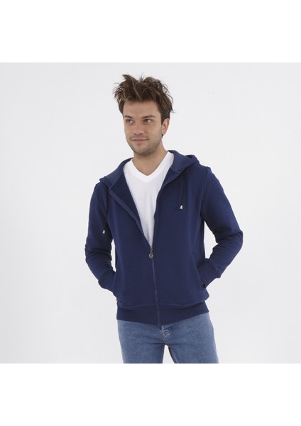 Erkek Kapişonlu S-Shırt - Lacivert fiyatları
