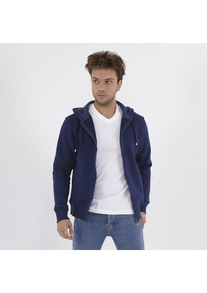 Erkek Kapişonlu S-Shırt - Lacivert modelleri