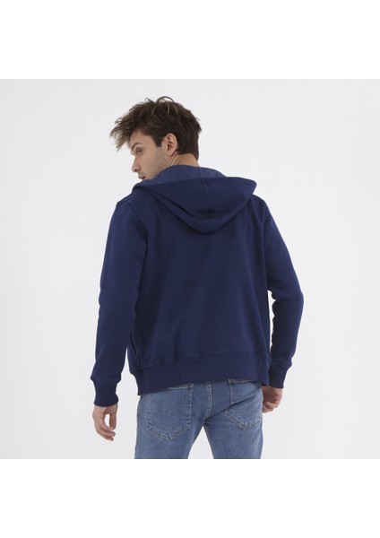 Erkek Kapişonlu S-Shırt - Lacivert fırsatları