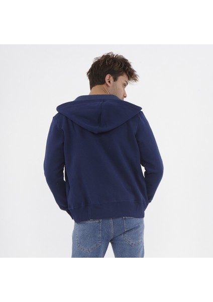 Erkek Kapişonlu S-Shırt - Lacivert indirimleri