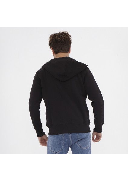 Erkek Kapişonlu S-Shırt - Siyah fırsatları