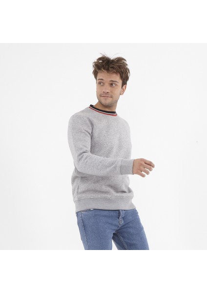 Erkek Basic S-Shırt - Gri