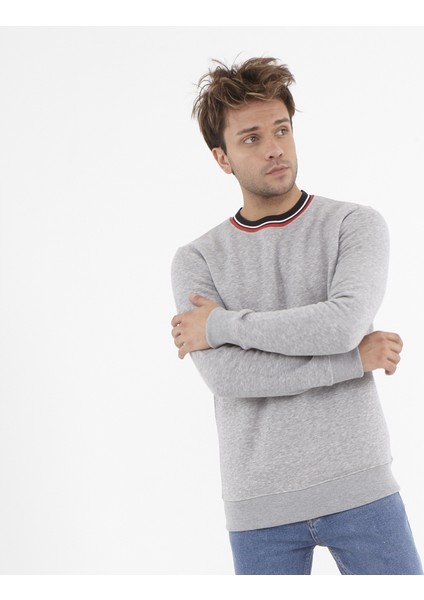 Erkek Basic S-Shırt - Gri fırsatları