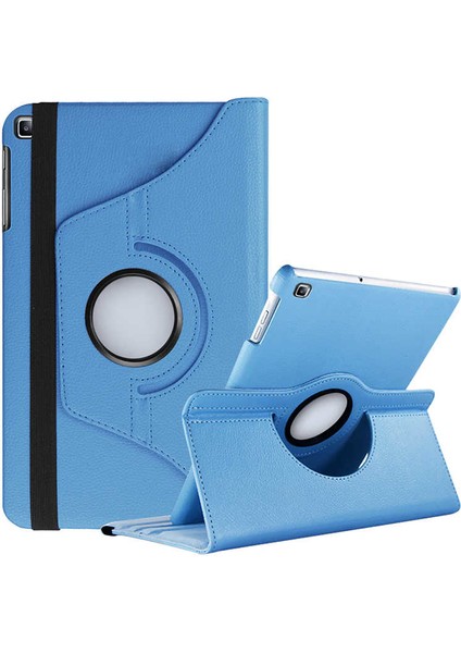 Samsung Galaxy Tab A 10.1 (2019) T510 Kılıf 360 Derece Dönen Standlı Pu-Deri New Case